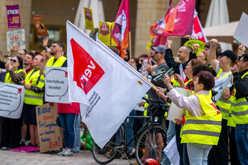 Bei der ver.di-Demonstration nahmen rund 200 Leute teil.