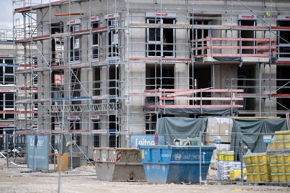 Blick auf eine Baustelle: In diesem Jahr hat der Wohnungsbau in NRW um sieben Prozent zugelegt.