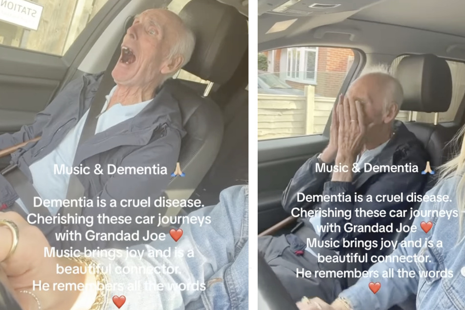 Großvater Joe wird emotional, als er merkt, welches Lied seiner Enkelin im Auto spielt.