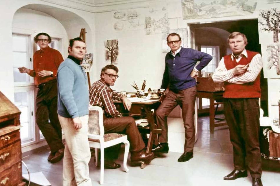 Ein Bild der Mitglieder des Künstlerkollektivs aus dem Jahr 1976.