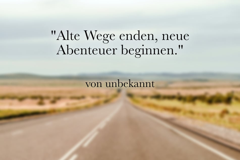 Verabschiede den Chef in den Ruhestand mit dem Spruch: "Alte Wege enden, neue Abenteuer beginnen."