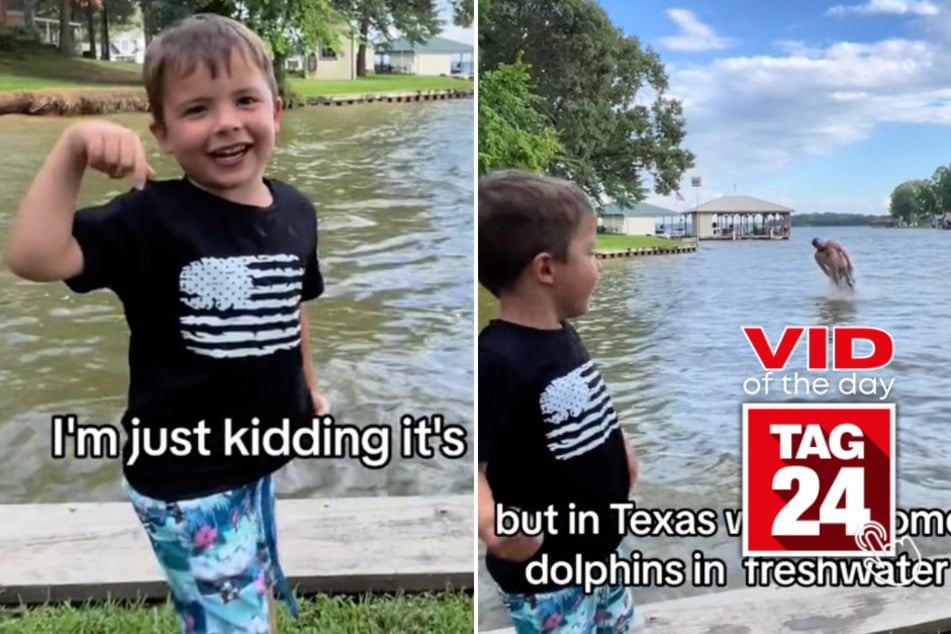 viral videos: Viral Video of the Day for June 23, 2024: Little boy introduces TikTok to "dolphin dad"