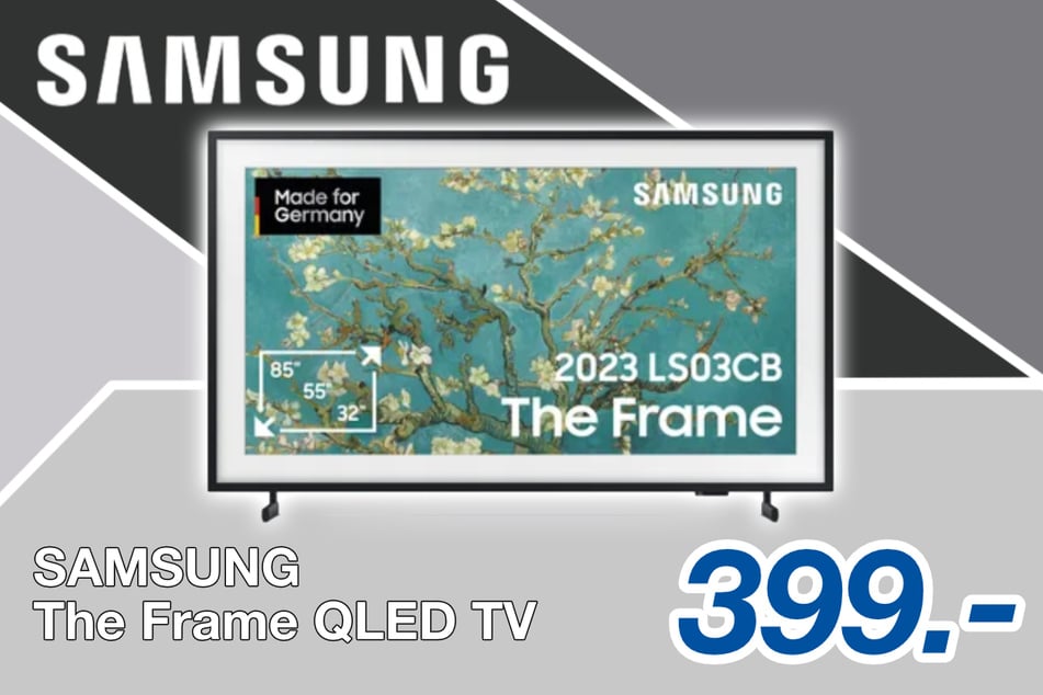 Der Samsung The Frame QLED TV für 399 Euro.