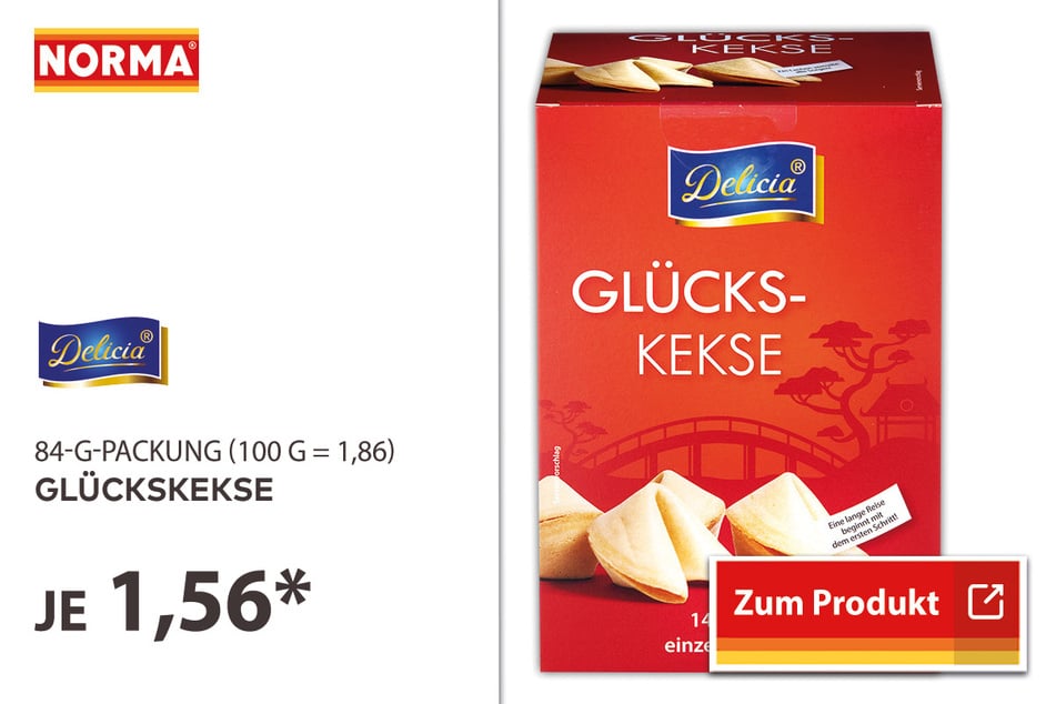 Glückskekse für 1,56 Euro.
