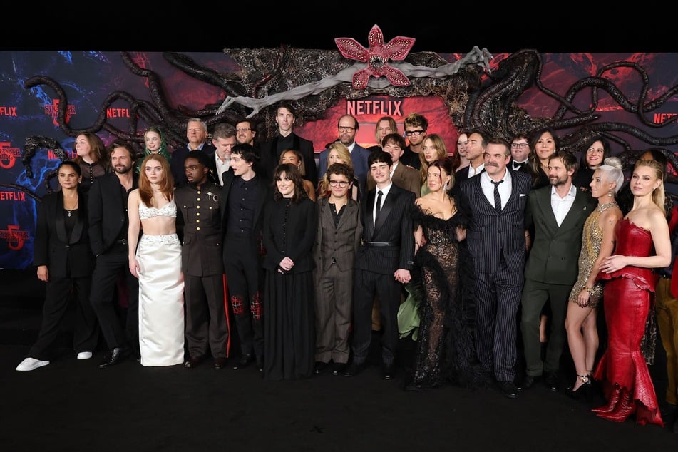 Der "Stranger Things"-Cast bei der Premiere in der US-Stadt Los Angeles.