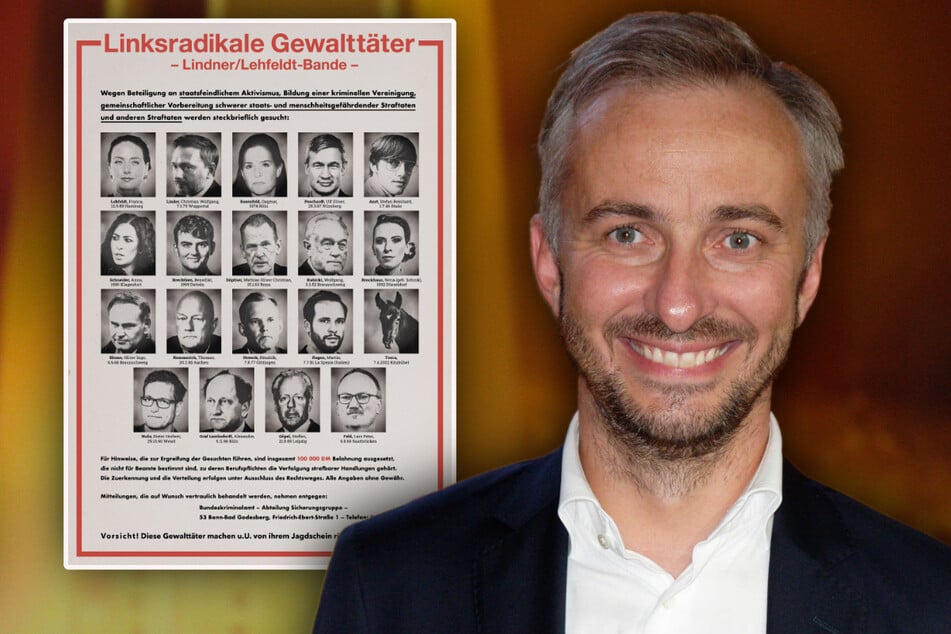 Jan Böhmermann schockt mit "RAF"-Plakat, auch Politiker reagieren: "Maximal geschmacklos"