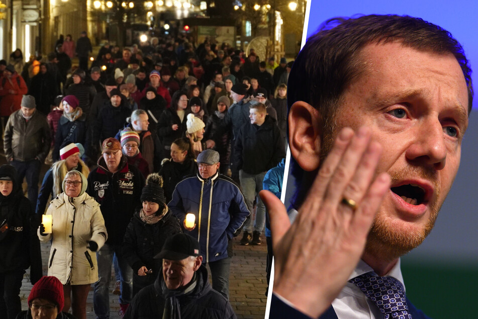 Wieder verbotene Demos ohne Polizei: MP Kretschmer kritisiert Minister Wöller