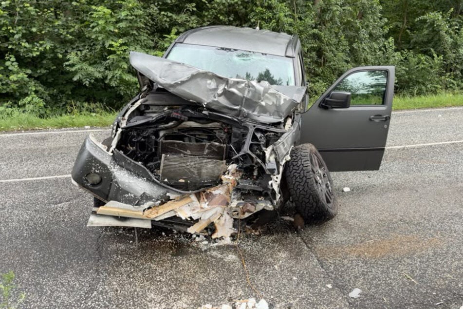 Der Dodge des 54-Jährigen erlitt einen Totalschaden.