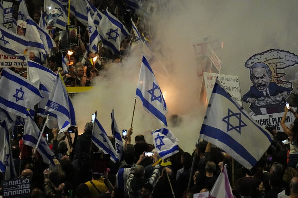 In Tel Aviv kam es zu Demos gegen die Netanjahu-Regierung.