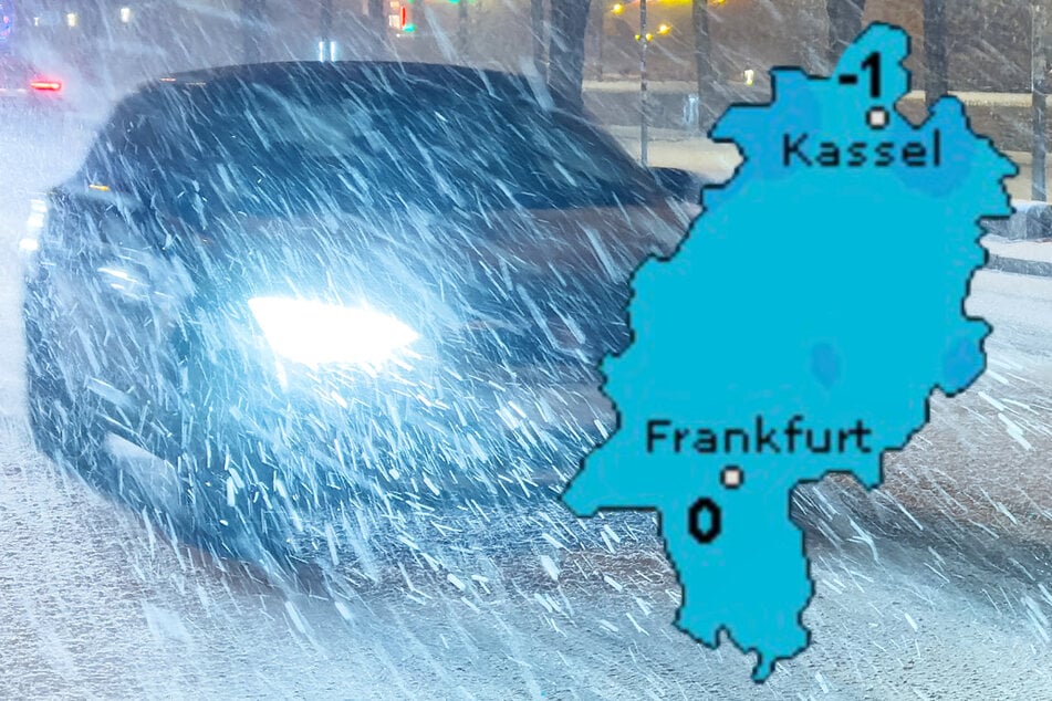 Von der Nacht zu Montag an soll es in Hessen zu verbreiteten Schneefällen kommen, die laut Vorhersage auch am Montag anhalten werden.