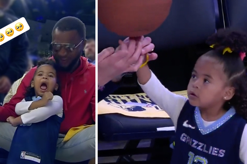 Memphis Grizzlies point guard Ja Morant's two-year-old daughter stole the show during Tuesday night's game.