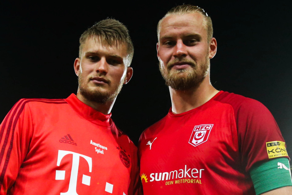 Die Gebrüder Mai: Sebastian (r.) mit seinem sechs Jahre jüngeren Bruder Lars Lukas, der bis 2023 bei den Bayern unter Vertrag steht, derzeit aber an Darmstadt ausgeliehen ist.