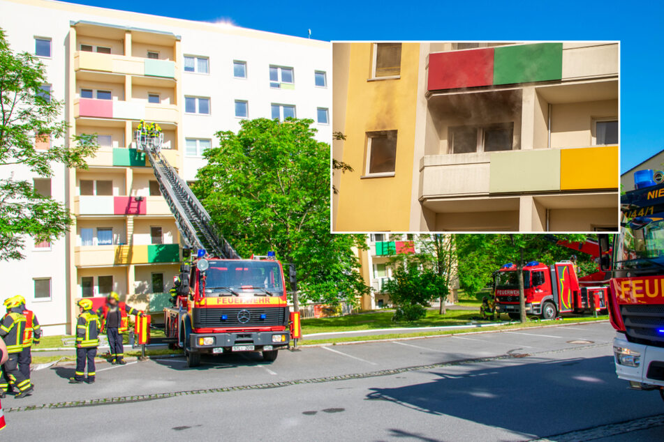 Großeinsatz im Erzgebirge: 14 Verletzte bei Wohnungsbrand
