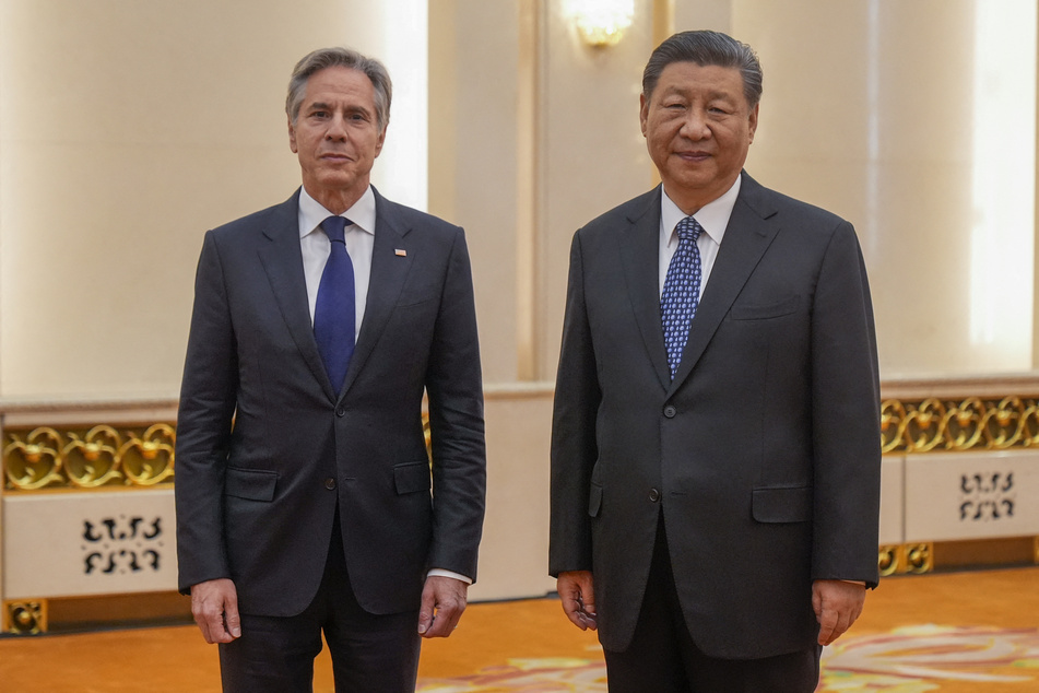 Secretary of State Antony Blinken (l.) and Chinese President Xi Jinping have met for detailed talks in Beijing.
