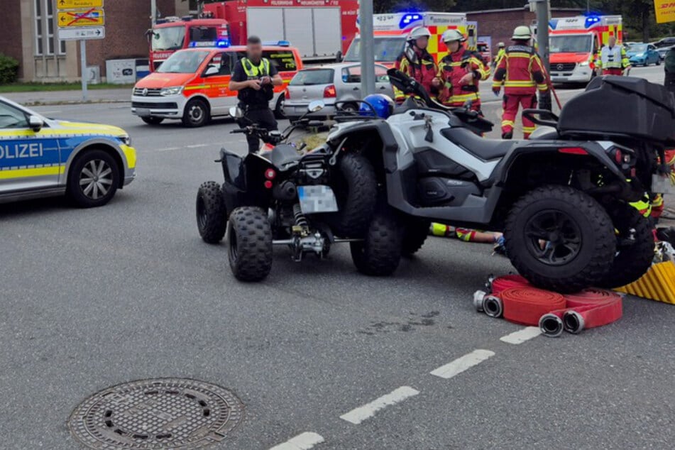 Warum sich die Quads verkeilten, ist noch unklar.