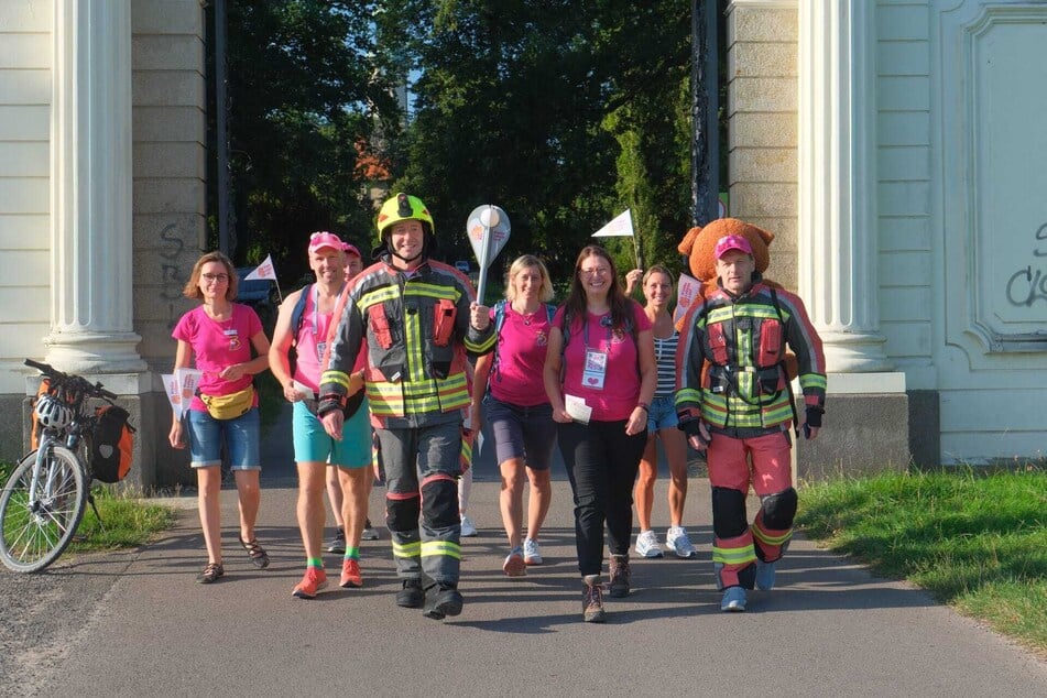 Gestartet wurde der Lauf um 8.30 Uhr am Kinderhospiz Bärenherz im Kees’schen Park.