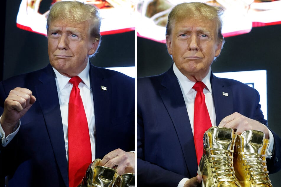 Donald Trump launches sneaker line boasting $399 gold shoes after fraud ruling