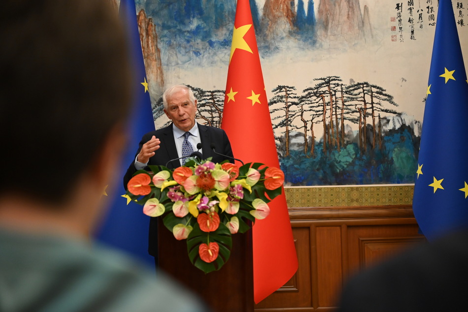 Der EU-Außenbeauftragte Josep Borrell (76) am Freitag in Peking.