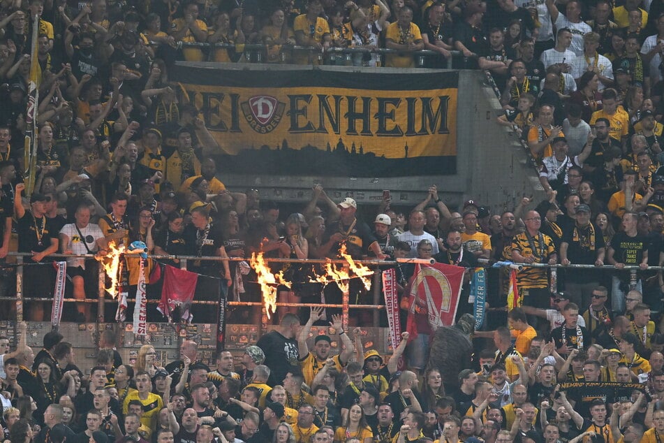 Beim Gastspiel von Energie Cottbus im Rudolf-Harbig-Stadion verbrannten einige SGD-Anhänger Fan-Utensilien des FCE. Jetzt wurde jedoch offenbar eine rote Linie überschritten.