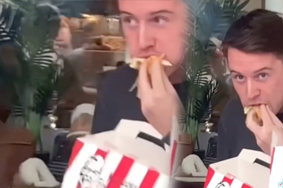 KFC-Hühnchen vor Veganern geschmatzt: TikTok-Duo crasht Demo und bringt Aktivisten zum Schäumen!