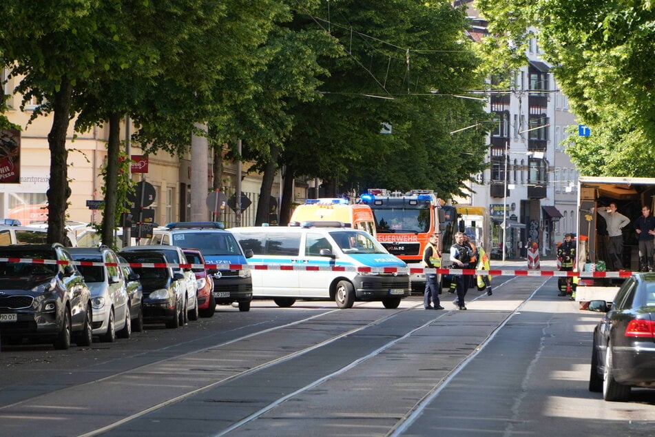 Im Leipziger Osten kam es am Montagvormittag zum Großeinsatz.