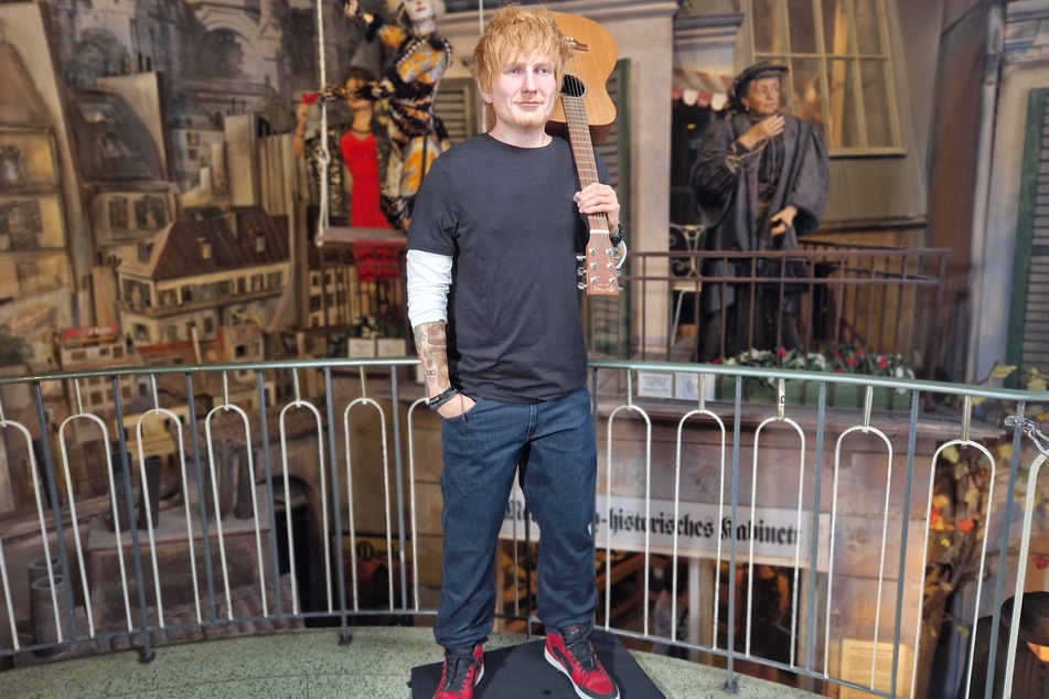 Seit dem heutigen Donnerstag kann die Figur von Ed Sheeran im Hamburger Panoptikum bestaunt werden.