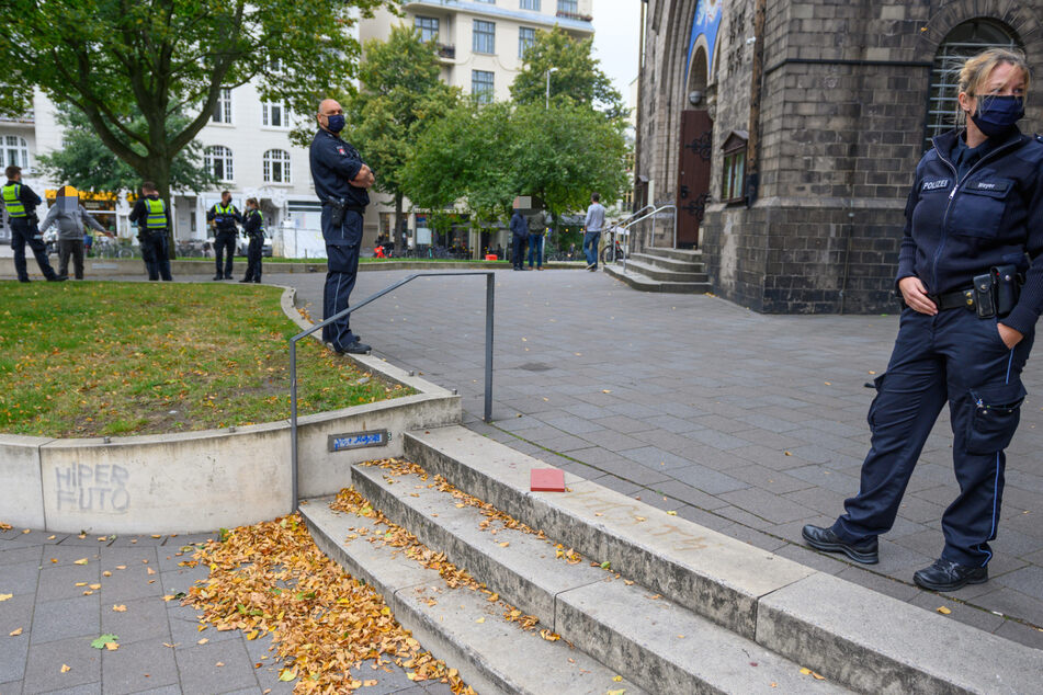 Die Polizei im Einsatz.