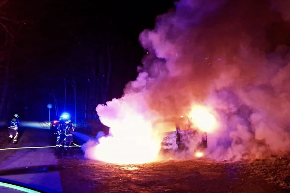 Das Auto war nicht mehr zu retten.