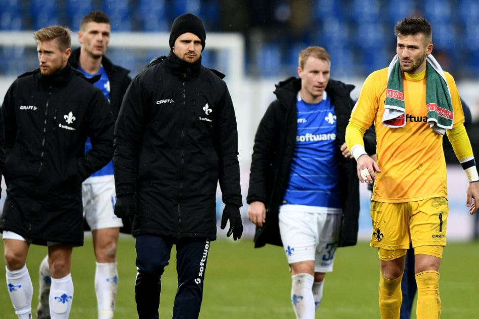 HSV-Keeper Daniel Heuer Fernandes (33, r.) spielte 2018/19 zusammen mit Hertner (l.) bei Darmstadt 98. (Archivfoto)