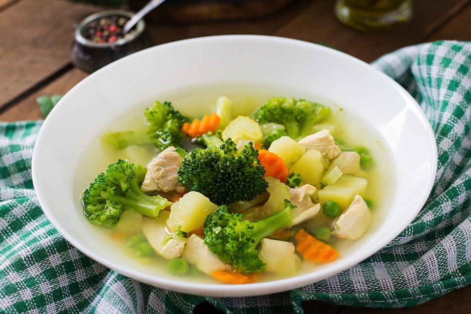 It is up to you to decide what other ingredients to add to the chicken soup.