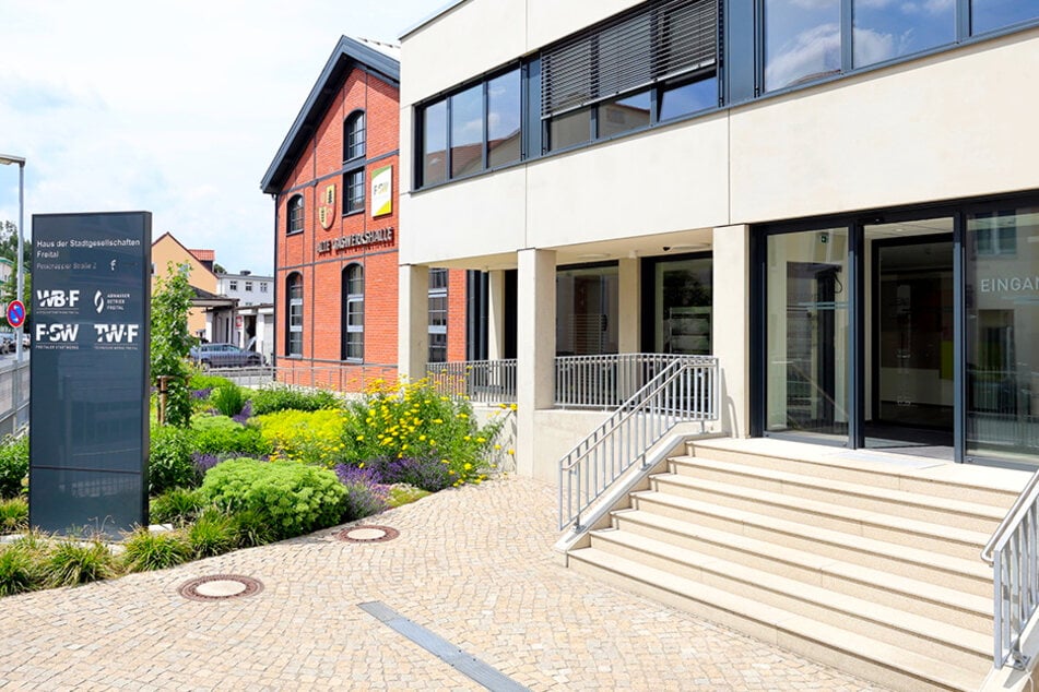 Der Standort der Freitaler Stadtwerke und die Technischen Werke Freital.