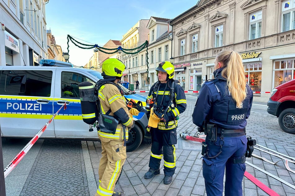 Die Feuerwehr war ebenfalls im Einsatz.