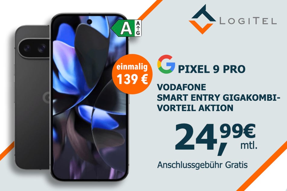 Das Google Pixel 9 Pro in der 45 GB Vodafone Allnet-Flat für einmalig 139 Euro.