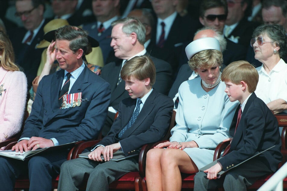 The two princes were particularly close to their mother. From l. to r.: Prince Charles, Prince William, Princess Diana, Prince Harry, circa 1995.