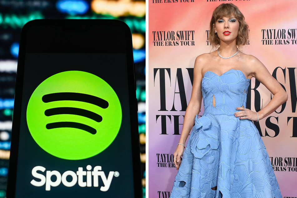 Taylor Swift has set two brand-new Spotify records.