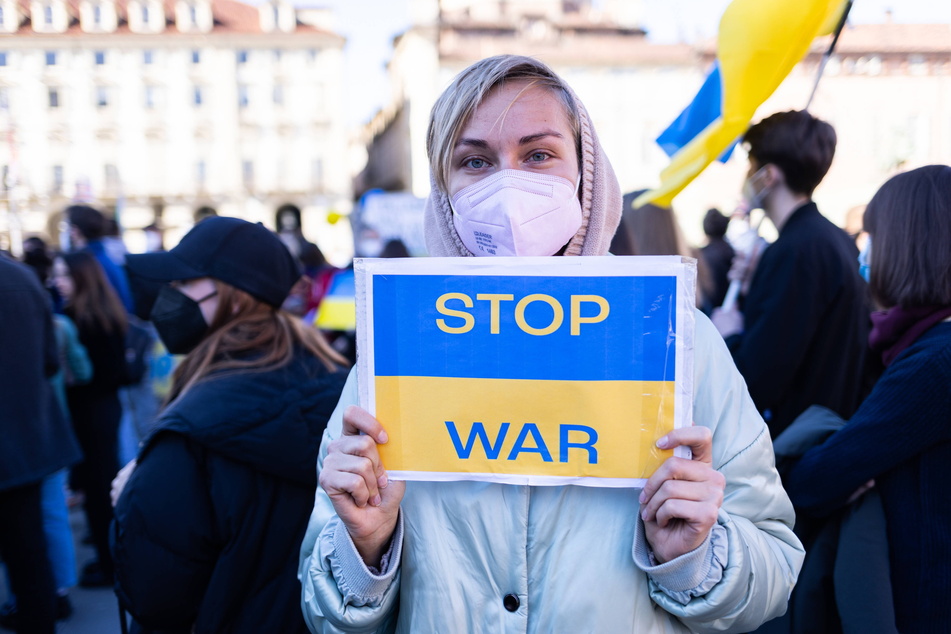 Auf der ganzen Welt solidarisierte sich die Zivilbevölkerung mit den Menschen in der Ukraine und gegen den russischen Aggressor.