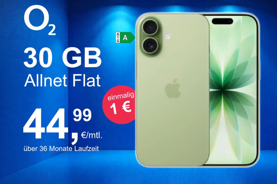 Das neue iPhone 17 inkl. 30 GB Datenvolumen für nur 1 Euro exklusiv bei o2.