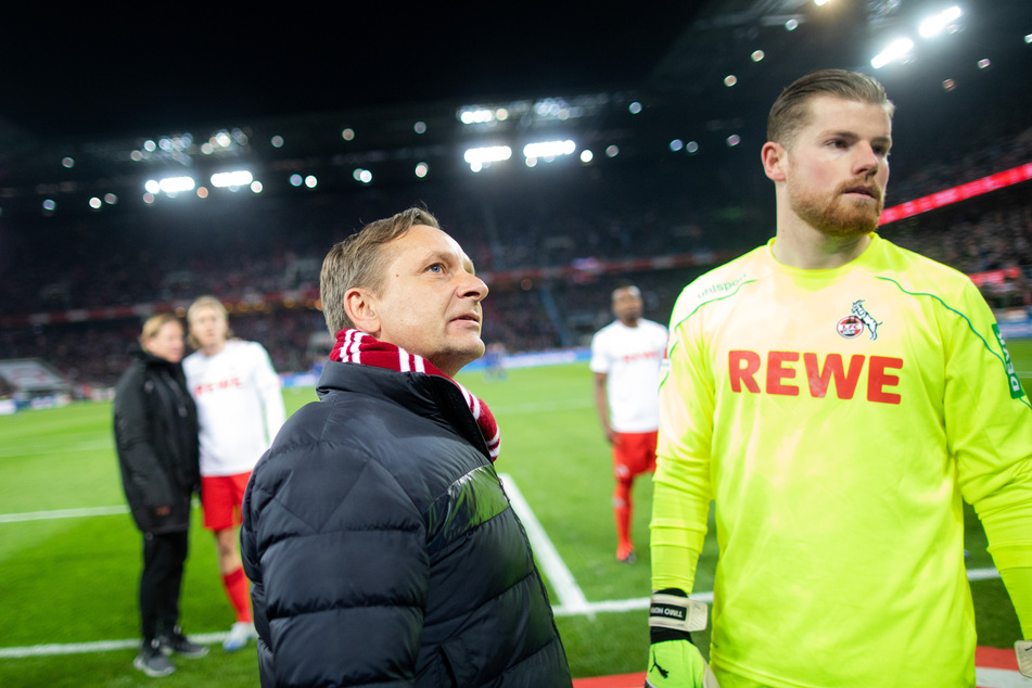 Sportdirektor Horst Heldt (50) hat Keeper Timo Horn (27) den Rücken gestärkt (Archivbild).