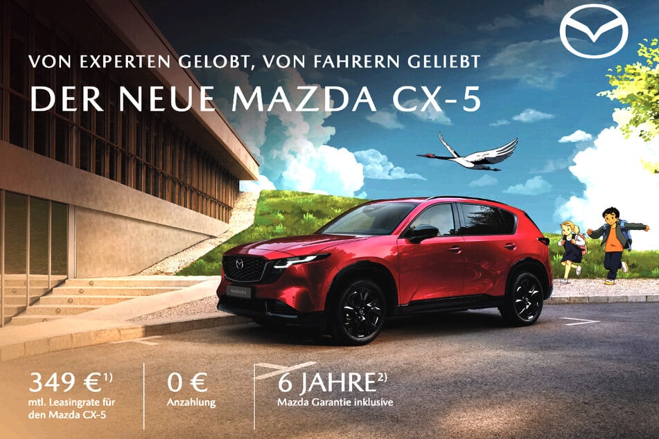 Energieverbrauch kombiniert: 7,0 l/100 km. CO2-Emissionen kombiniert: 157 g/km. CO2-Klasse: F. Weitere Informationen zur elektrischen Reichweite, Energiekosten, KFZ-Steuer und CO2-Kosten ﬁnden Sie unter www.mazda.de/Energieverbrauch.