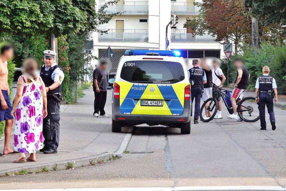 Die Polizei schlichtete die angespannte Lage.