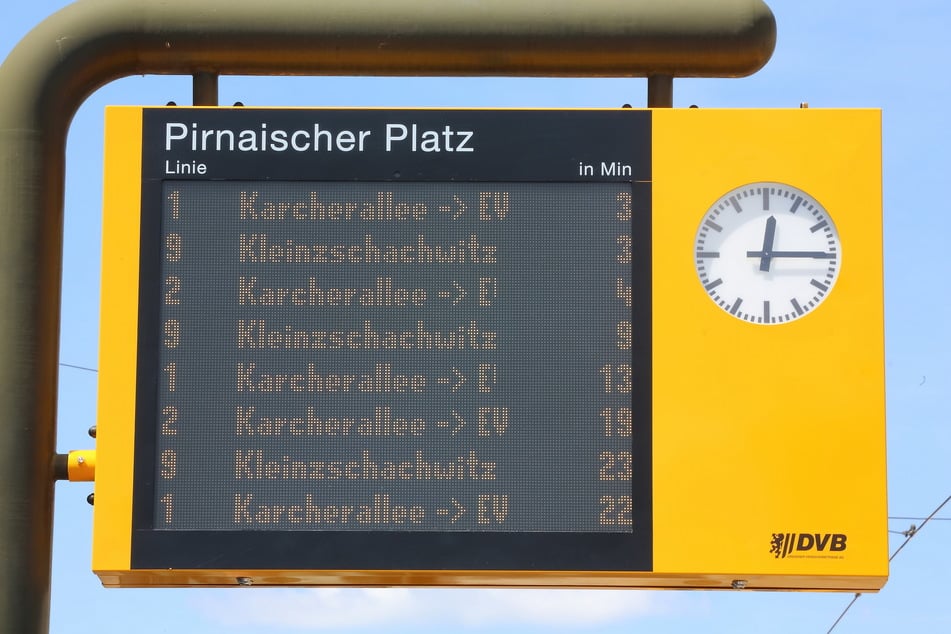 Der Test betrifft auch die digitalen Info-Tafeln.