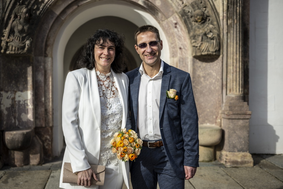 André Singer (51, r.) und seine Frau Silke Adam Singer (49) hatten 32 Jahre auf diesen Tag gewartet.