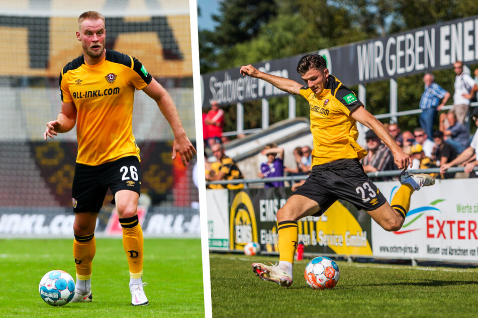 Sebastian Mai (27, l.) rotierte in dieser Saison immer wieder zwischen Startelf und Bank. Festgespielt hat er sich in der Abwehr noch nicht. Antonis Aidonis (20) zeigte im Test gegen Viktoria Berlin hingegen, dass er mehr als nur eine Alternative für das Abwehrzentrum ist.