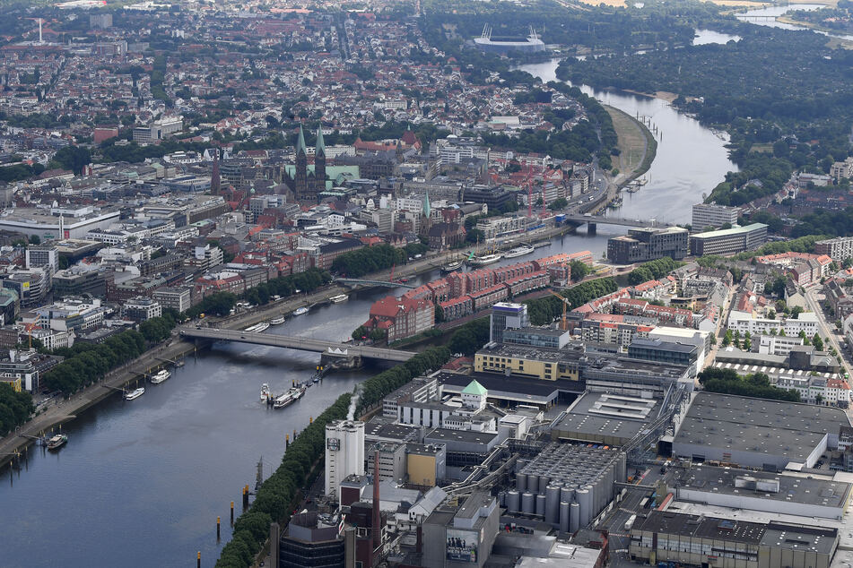 Die Bremer Innenstadt aus der Vogelperspektive. (Archivfoto)
