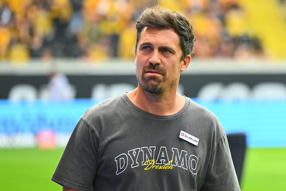 Weiß um die Schwere der Zweitliga-Partie in Bielefeld: Dynamo-Trainer Thomas Stamm (42).