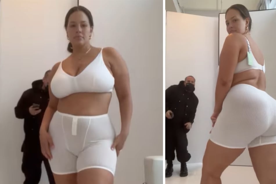 In einem Insta-Video präsentiert sich das Curvy-Model (34) nur in weißer Unterwäsche.