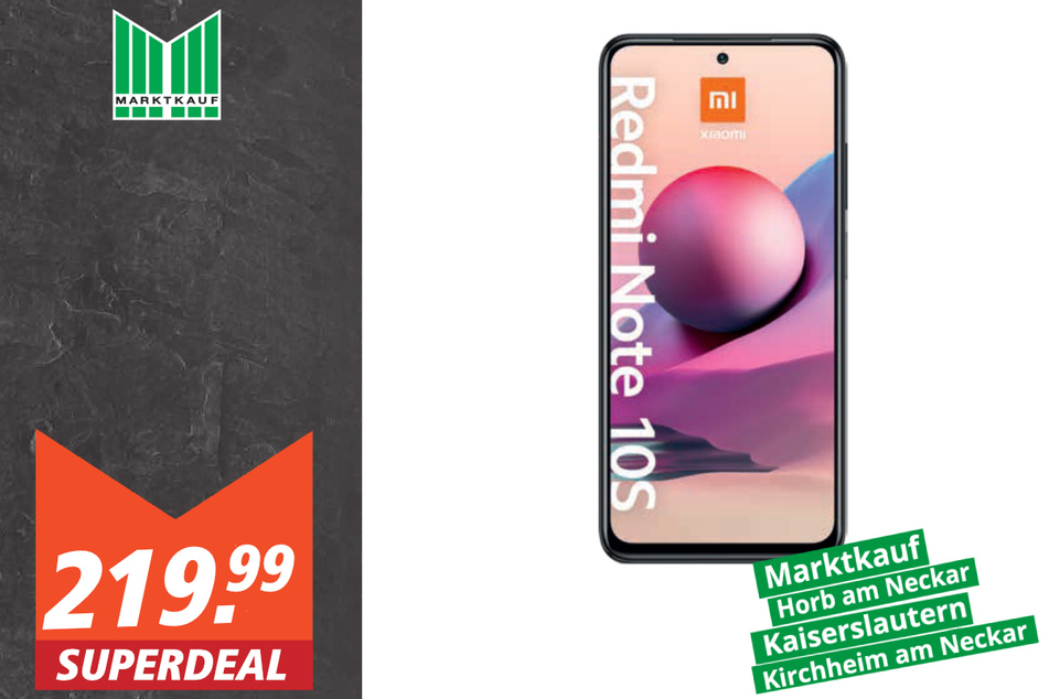 Xiaomi Redmi Note 10s für 219,99 Euro