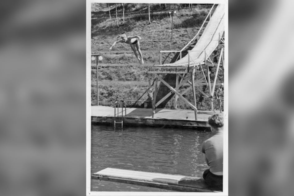 In den 1950er-Jahren nutzten die Skispringer eine solche Schanze zum Trainieren.