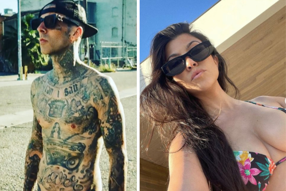 Travis Barker (l.) is believed to be a part of the Kardashians' new content for Hulu. Kourtney Kardashian's (r.) ex Scott Disick is also said to be coming to the new network.