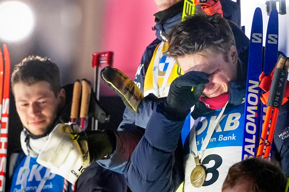 Tränen auf dem Podium: Der traurigste WM-Moment für Biathlon-Star Christiansen!
